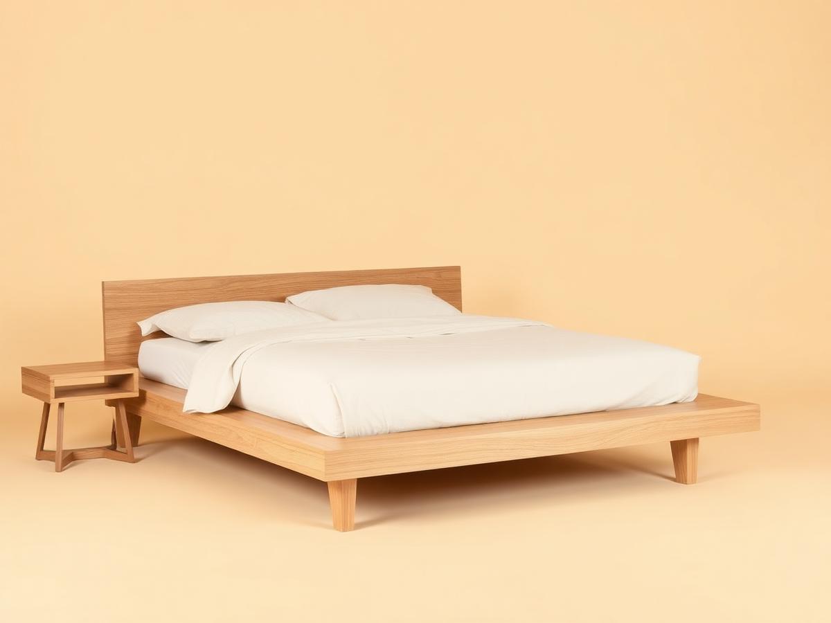 Minimal Meşe Karyola